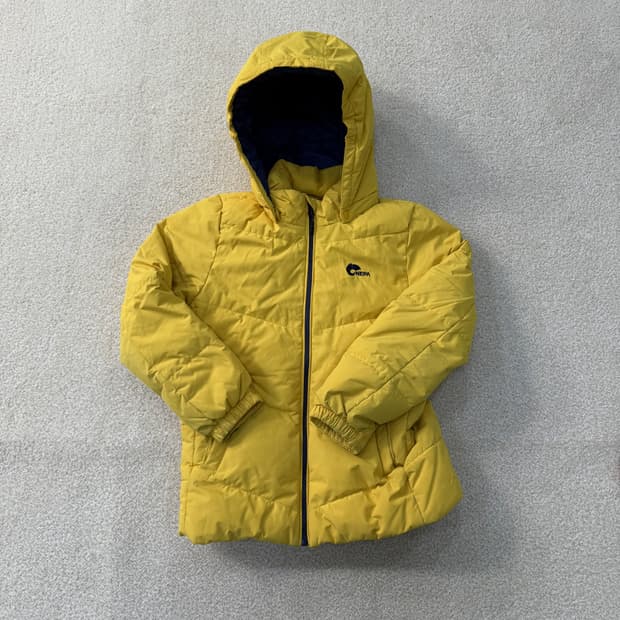 [130] 네파 키즈 옐로우 덕다운 패딩 0102T1