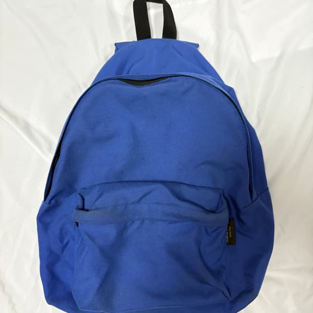 꼼데가르송 옴므 플러스 코튼 나일론 백팩 블루