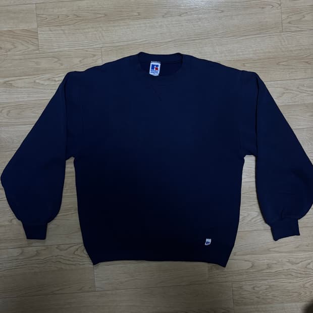 90s made in usa 러셀 맨투맨 네이비 M