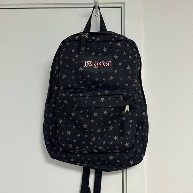 잔스포츠 글리터 별 백팩 블랙