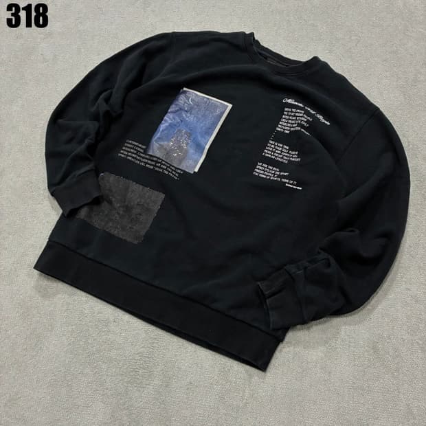 intercrew 블랙 맨투맨 