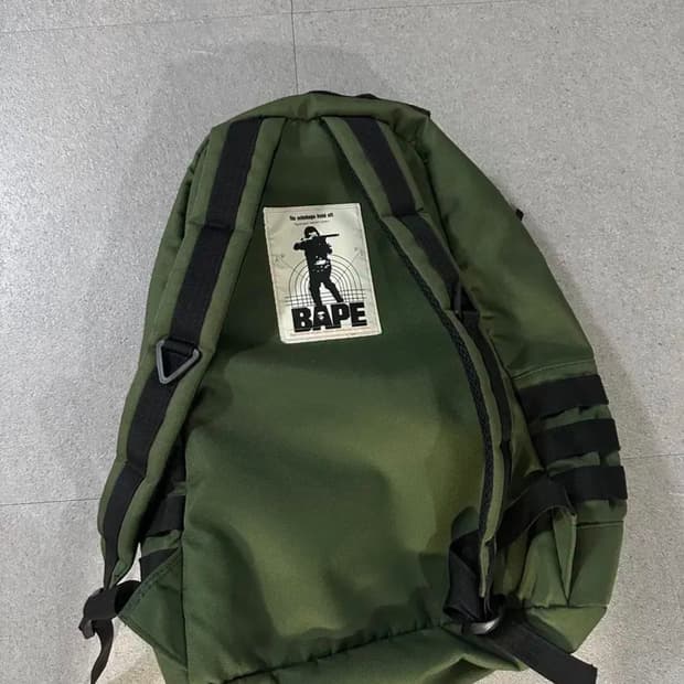 베이프 카모 백팩