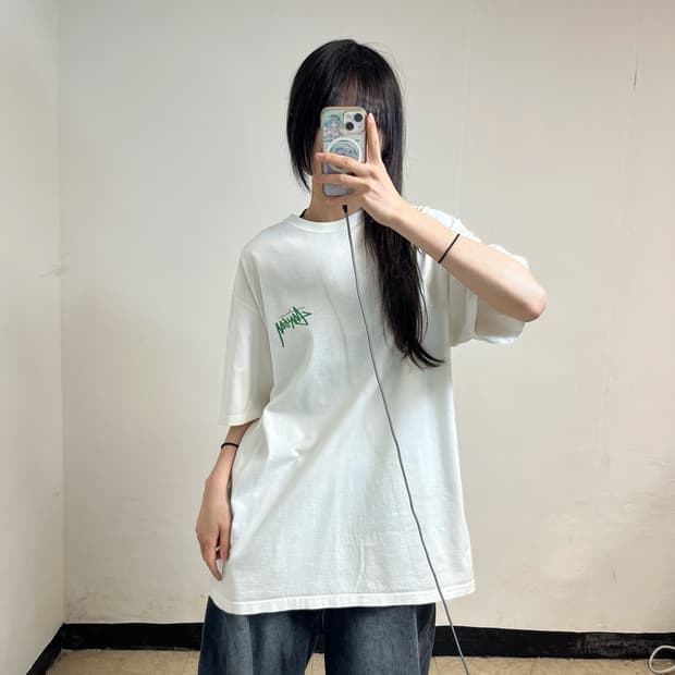 Stussy Landin White T-Shirt