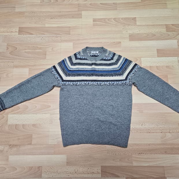 [새상품] 빈폴 모100 페어아일 니트 스웨터 (100)