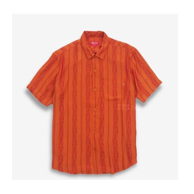 (M)슈프림 19SS 과달루페 S/S 셔츠 오렌지