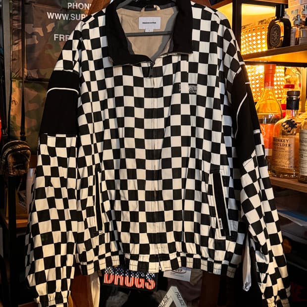 L 디스이즈네버댓 체크 자켓