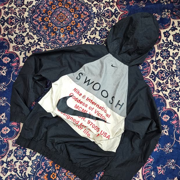 나이키(Nike) NSW 더블 스우시 우븐 바람막이 자켓 