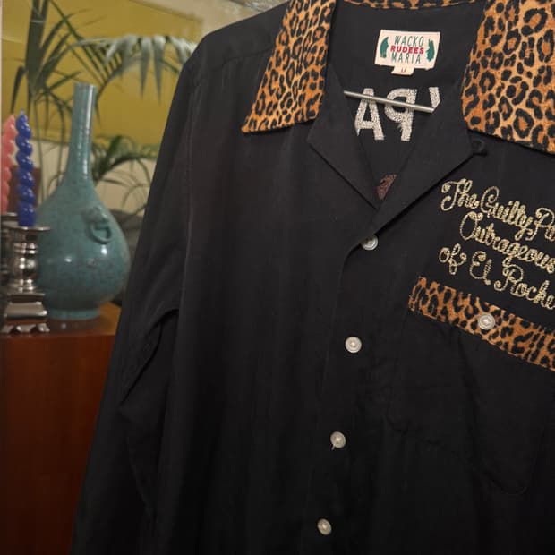 와코마리아/ wacko maria 호피 볼링 셔츠 