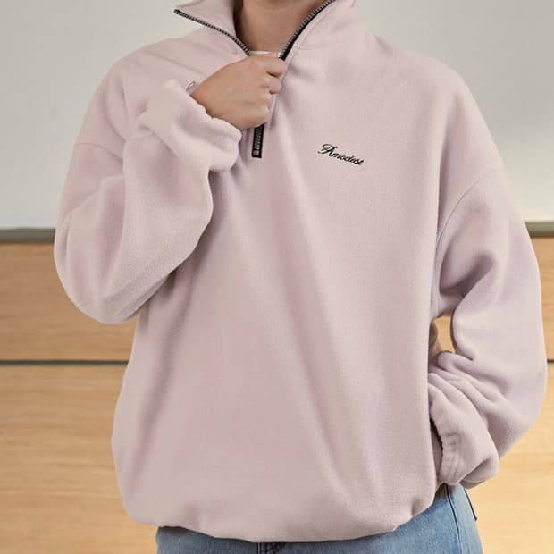 모데스트무드 웨스트 하프 플리스