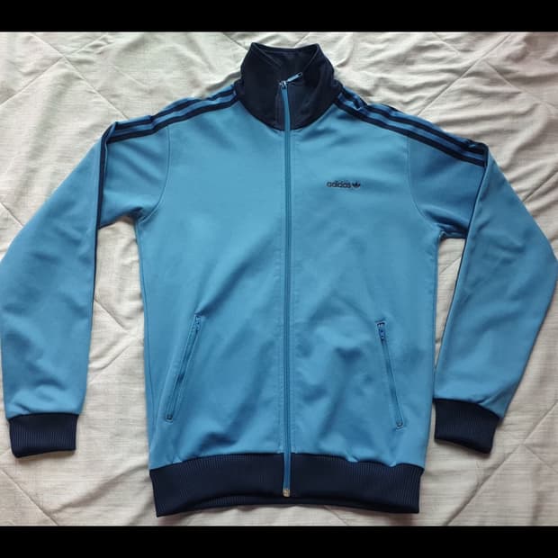 아디다스 베켄바우어 블루 네이비 트랙탑 져지