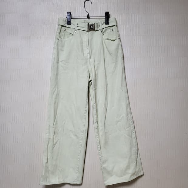 MICHAA 미샤 여성 바지 라임색