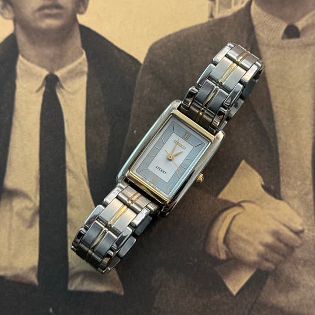 세이코 Seiko 쿼츠 스퀘어 루센트 레이디스