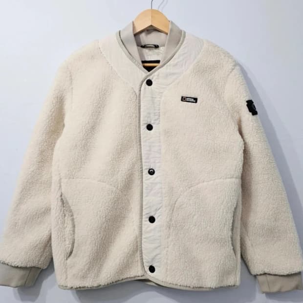 내셔널지오그래픽 플리스 자켓 아이보리 95