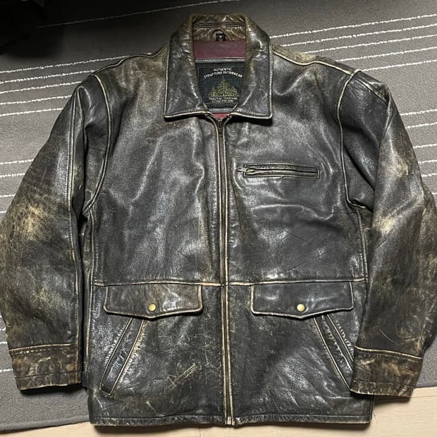 빈티지 레더 자켓
