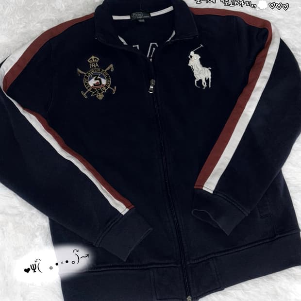 🐰폴로 랄프로렌 빅포니 딥네이비 희귀매물 대장 코튼 집업 저렴🤍