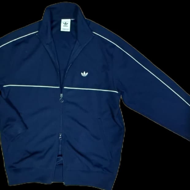 아디다스 네이비 투웨이 트렉탑 