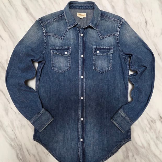 디젤 데님 셔츠