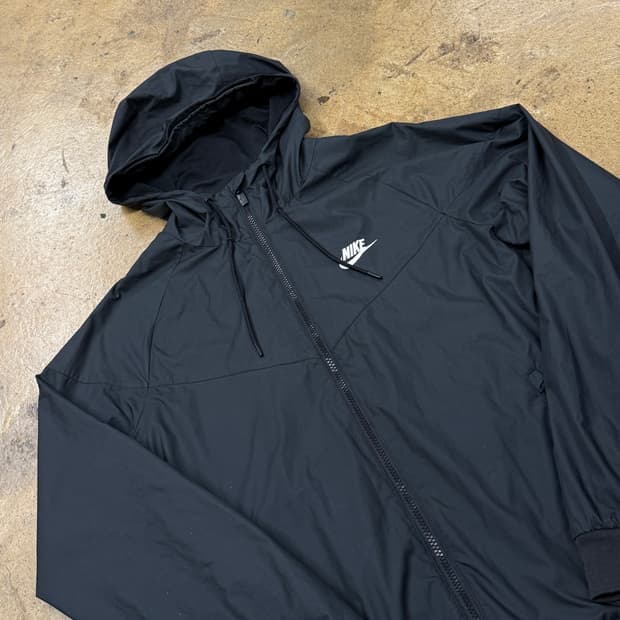 [정품/M] 나이키 블랙 바람막이 후드집업 b10