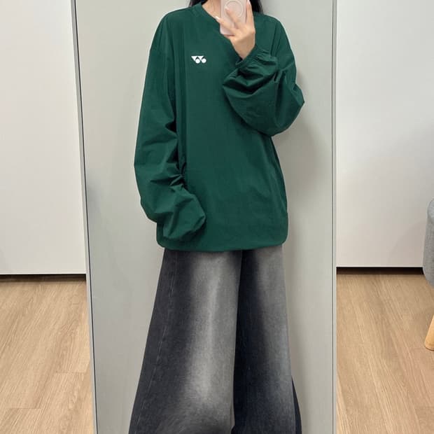 요넥스 딥그린 바람막이 긴팔 아노락 티셔츠