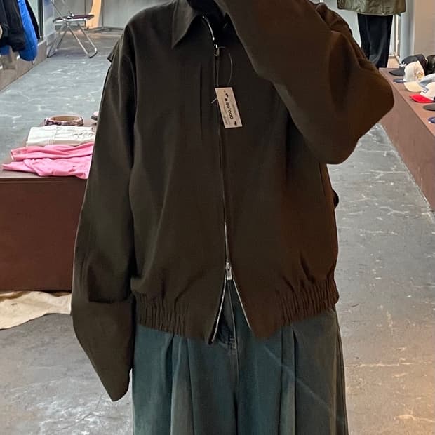 Kanoh 브라운 투웨이 가죽 자켓 H1928