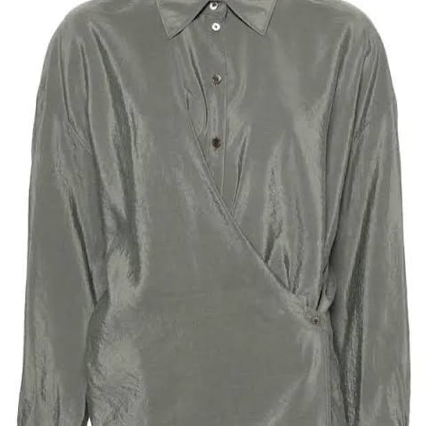 Lemaire twisted silk shirt 36