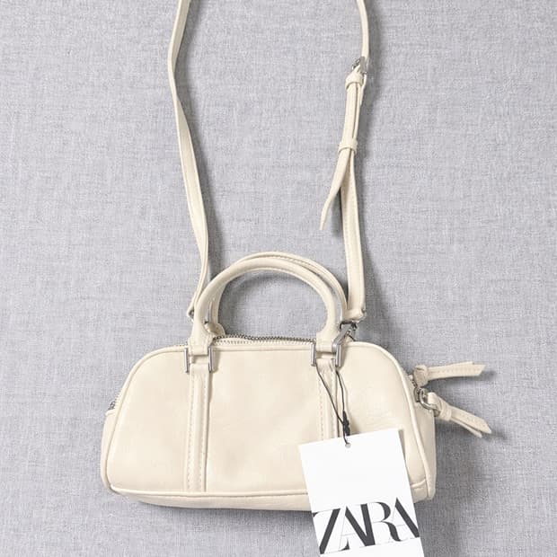 새상품) 자라 아이보리 미니 숄더백