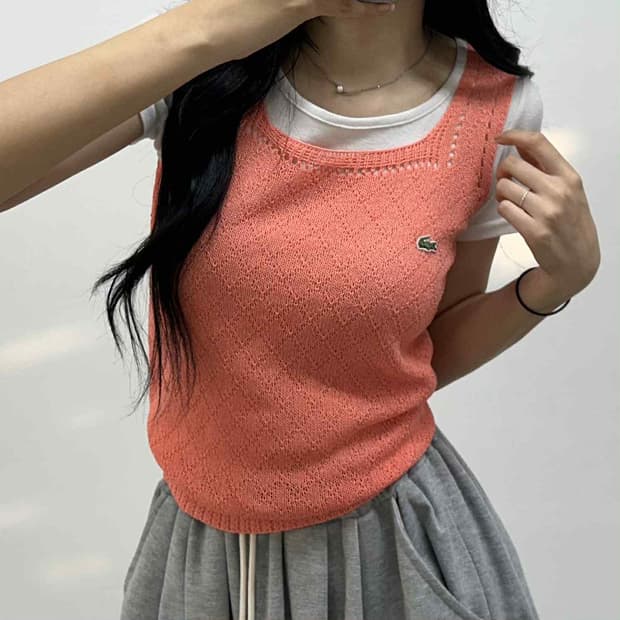 라코스테 서광 걸즈 슬리브리스 베스트