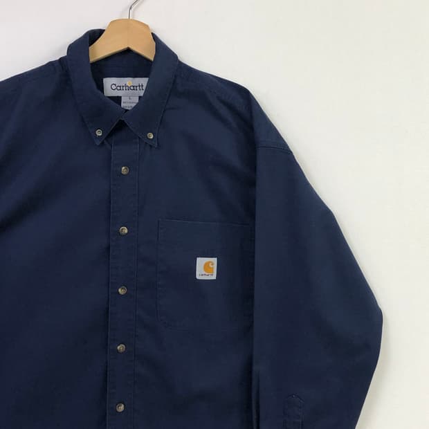 Xxl 칼하트 네이비 워크 셔츠