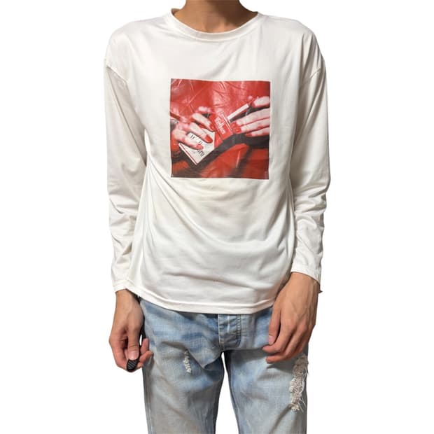Decorative Marlboro printing long sleeve