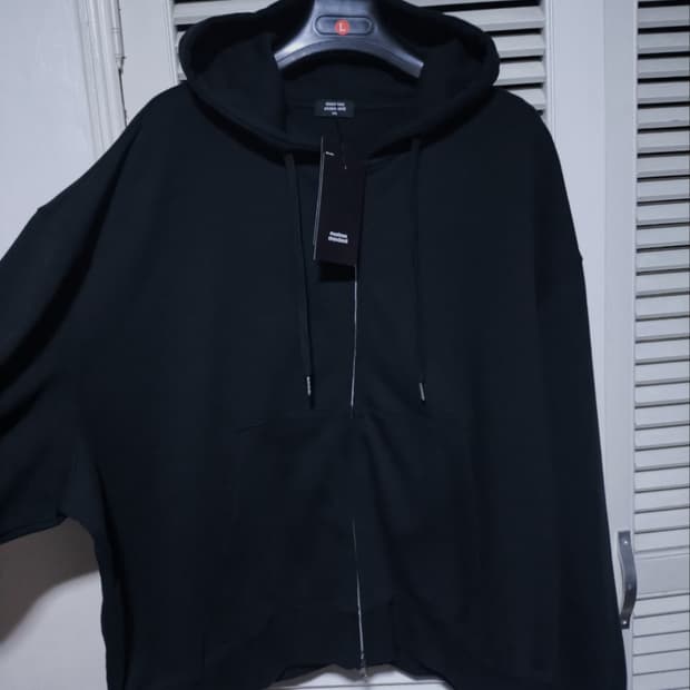 새거 3XL 무탠다드 오버사이즈 후드집업 블랙