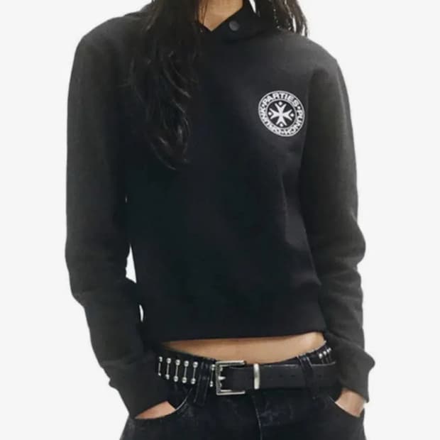 펀치드렁크파티즈  크롭 후드집업