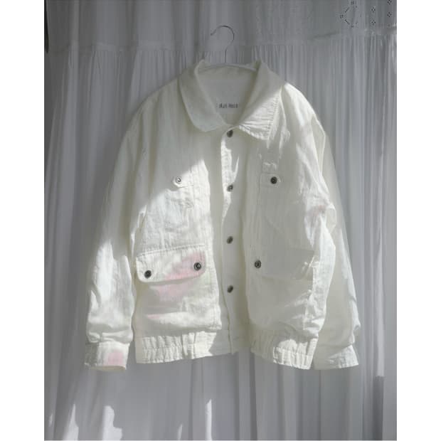 Ivory bomber jacket