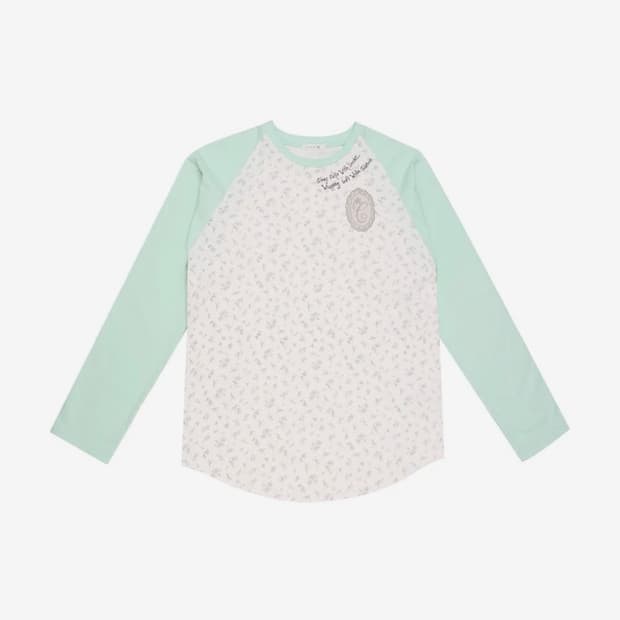콜로신스 Sleep Well T-shirt Mint & Blue Flow