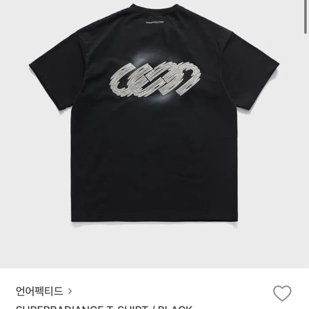 언어펙티드 /supperadiance 티셔츠/M