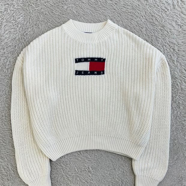 타미힐피거 크롭 니트/#2825