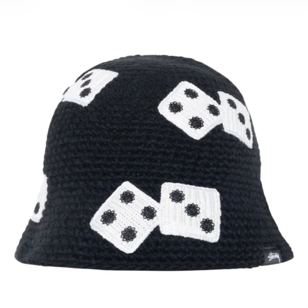 스투시 니트 버킷햇