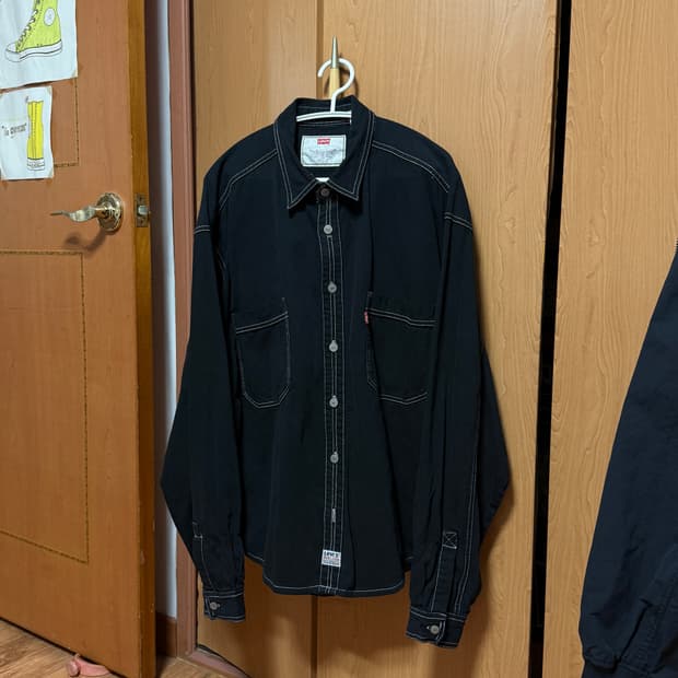 빈티지 리바이스 스티치 셔츠 L