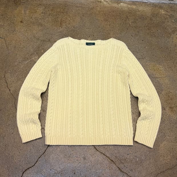 새상품급 90s USA 빈티지 폴로 랄프로렌 니트 헤비코튼 니트 