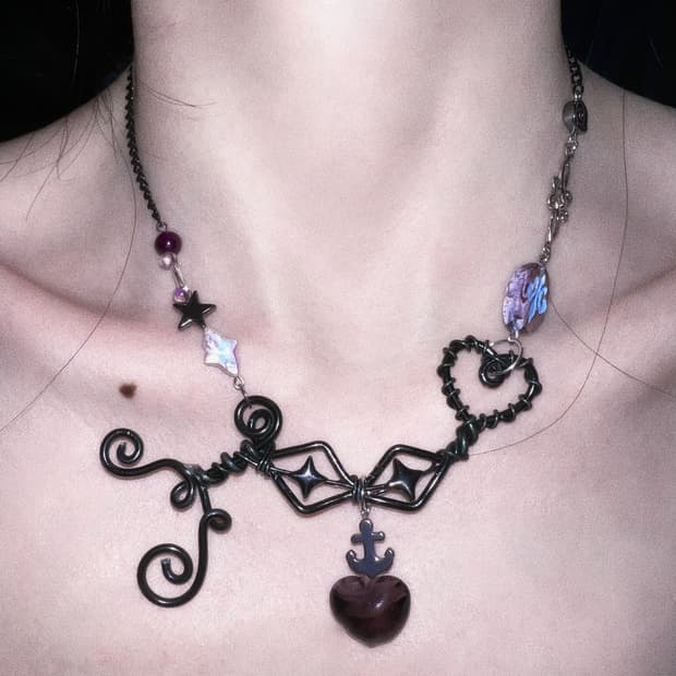 🗝️⚓️🖤necklace