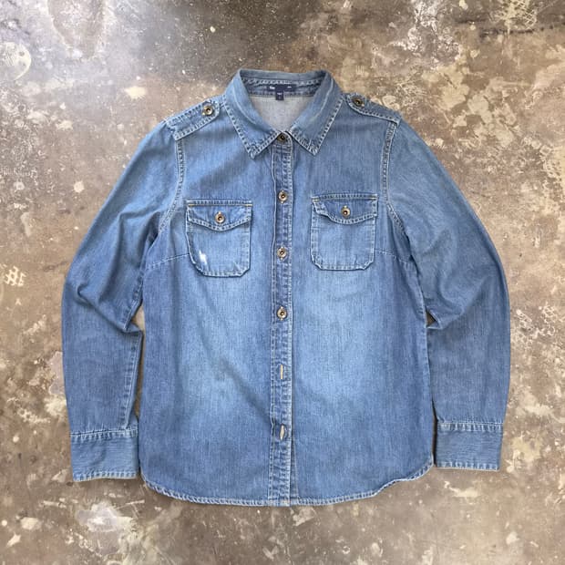L) GAP 갭 데님셔츠 청남방 셔츠 아메카지 웨스턴셔츠