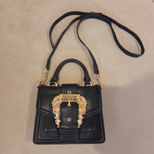 베르사체 진 꾸뛰르 블랙 미니백