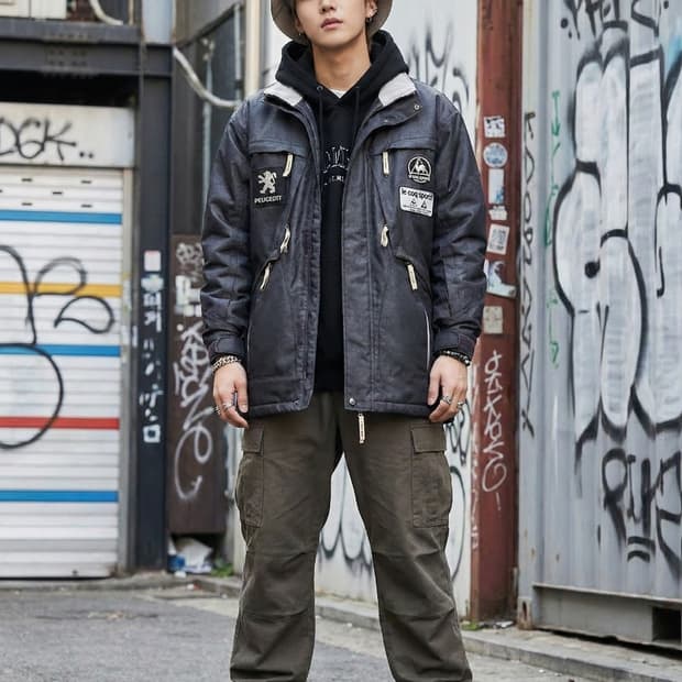 르꼬끄 스포르티브 x 푸조 올드스쿨 자켓