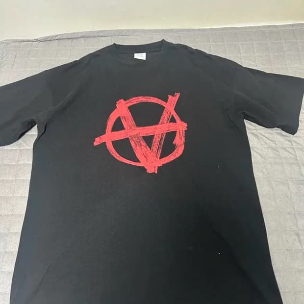 [XS] 베트멍 아나키 반팔 티셔츠 레드