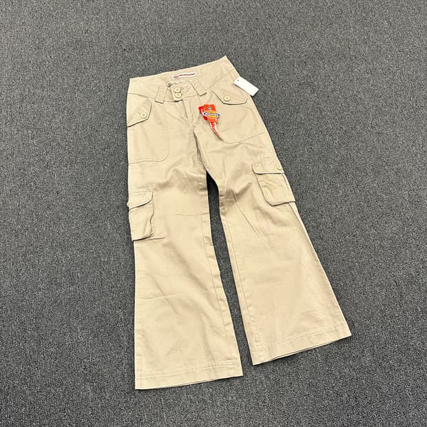XS) 디키즈 베이지 부츠컷 카고팬츠