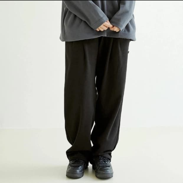 제로 투턱 와이드팬츠m