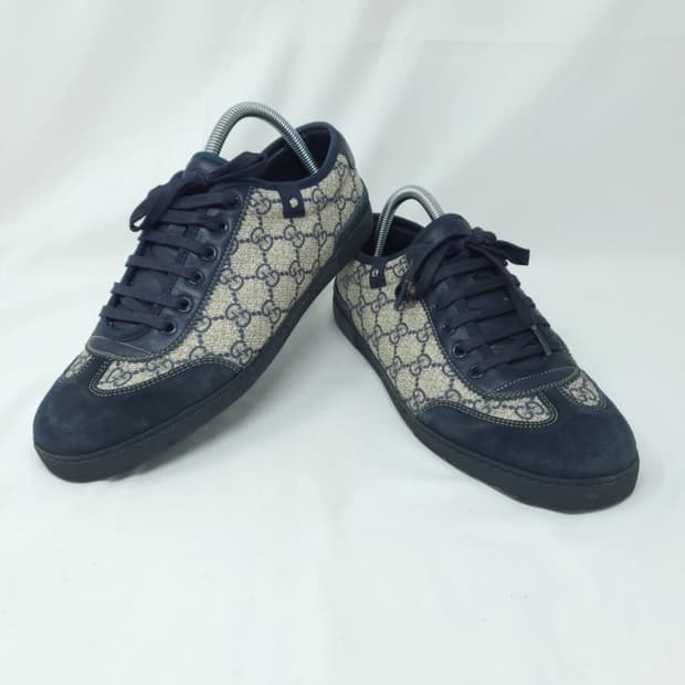 구찌 GG 패턴 네이비 스니커즈 6