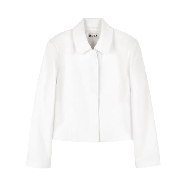repos 리포스 LINEN COTTON JACKET WHITE