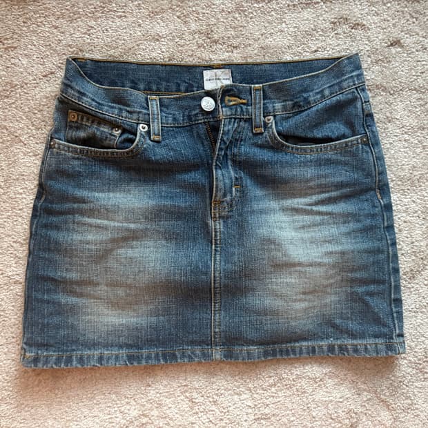 Calvin 2000 빈티지 데님 스커트