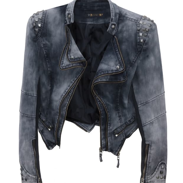 빈티지 찡 지퍼포인트 자켓 큐빈티지 데스라이즈 파우닝113 데님 와이즈