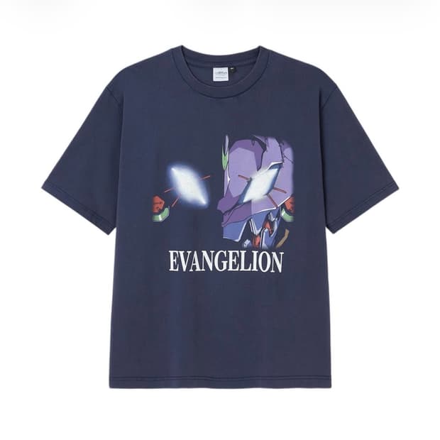 [s] gu 에반게리온 티셔츠 다크네이비